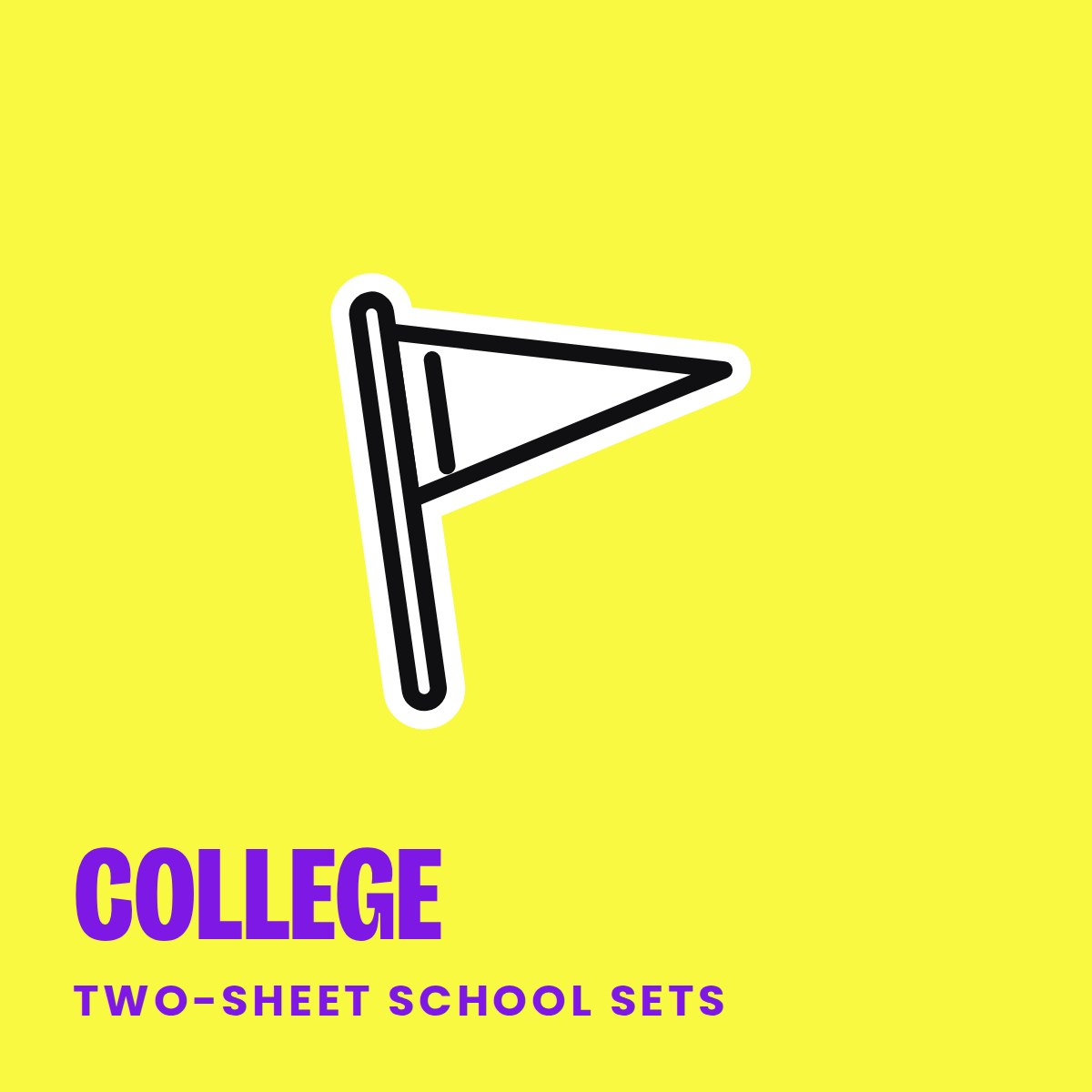 College nail stickers