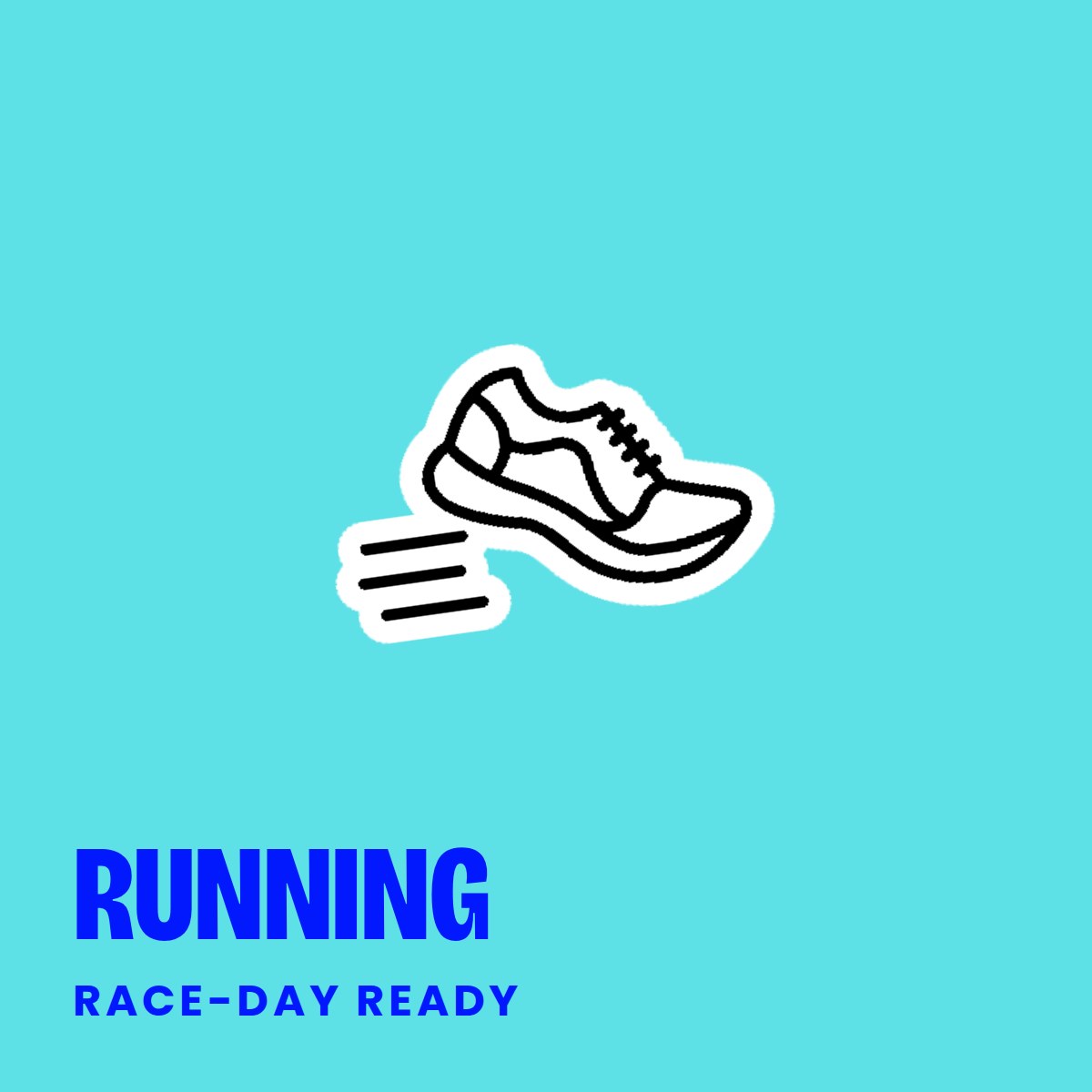 Running nail stickers