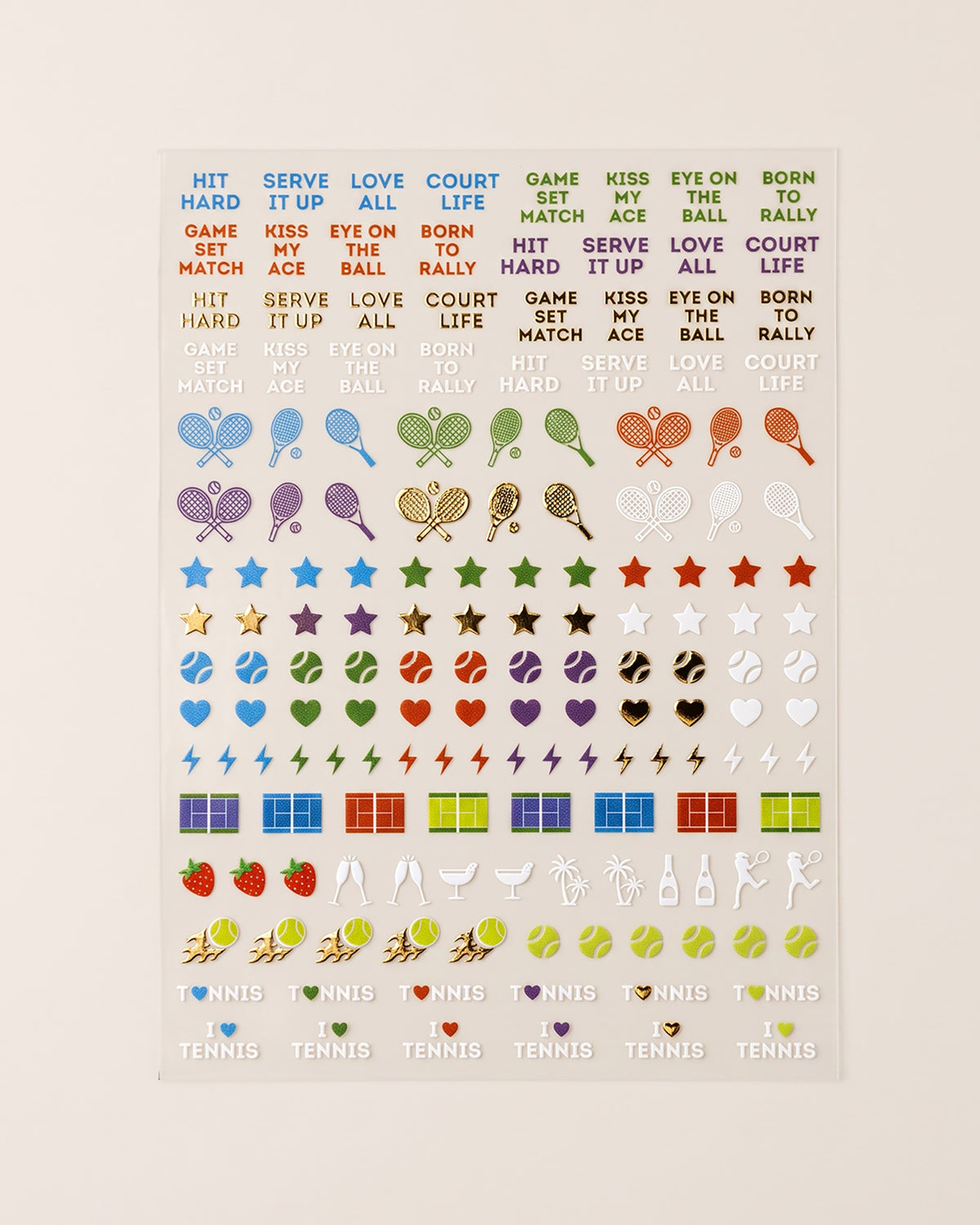 Tennis Nail Art Stickers