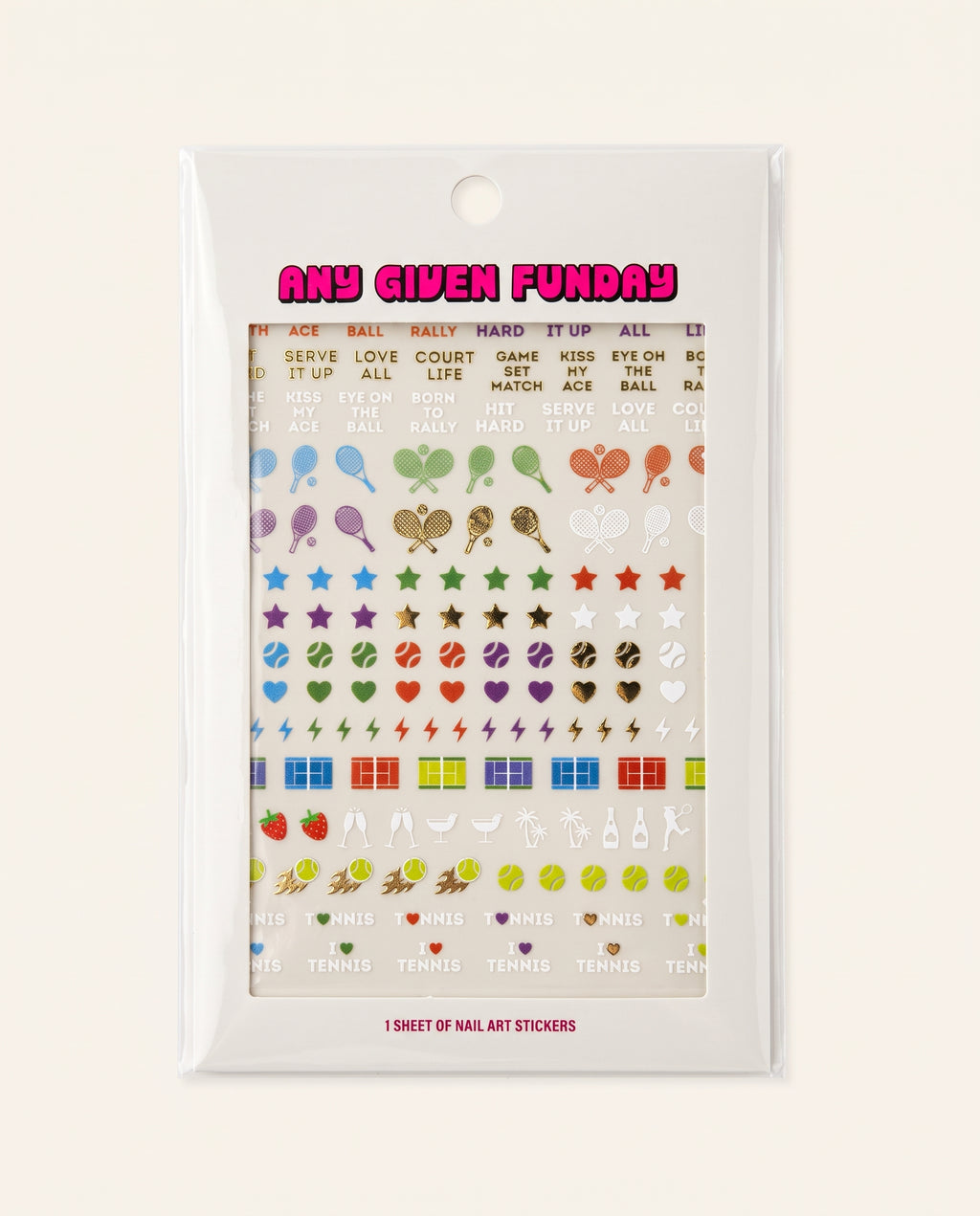 Tennis Nail Art Stickers