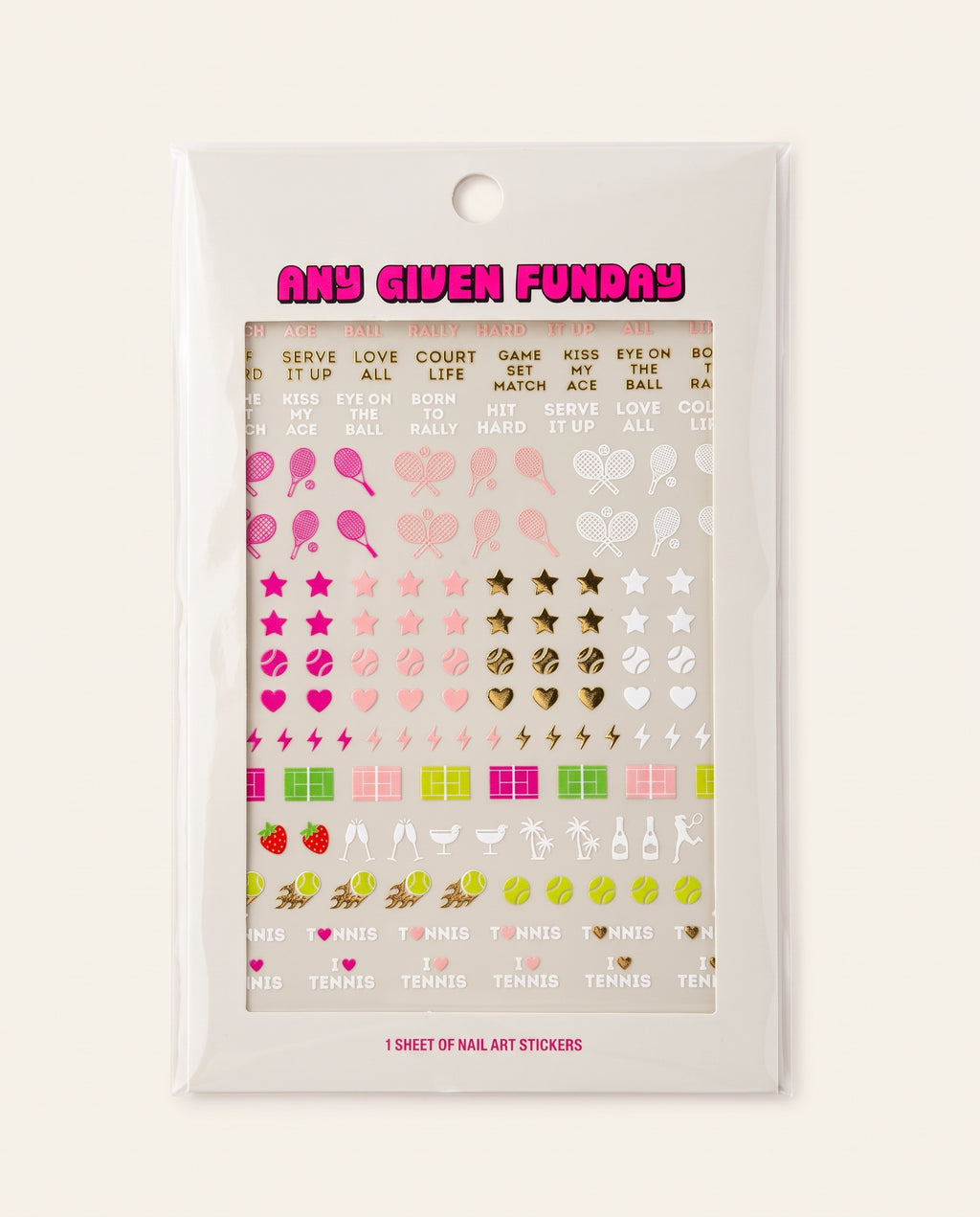 Tennis Nail Art Stickers