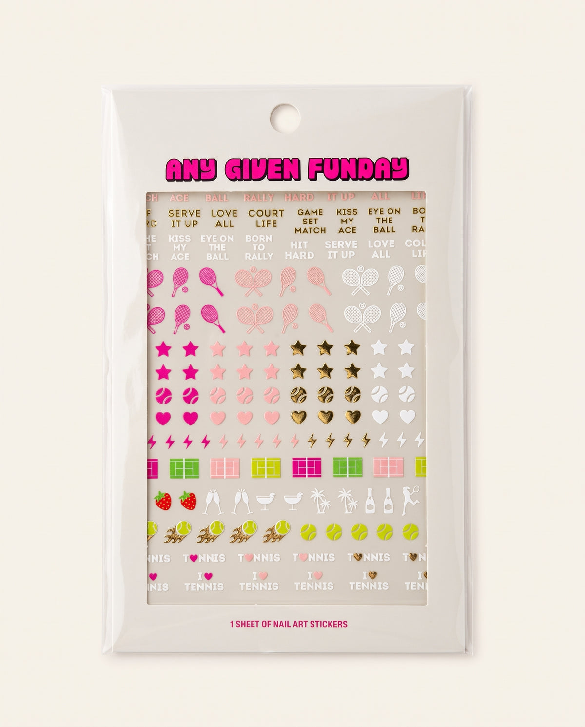 Tennis Nail Art Stickers