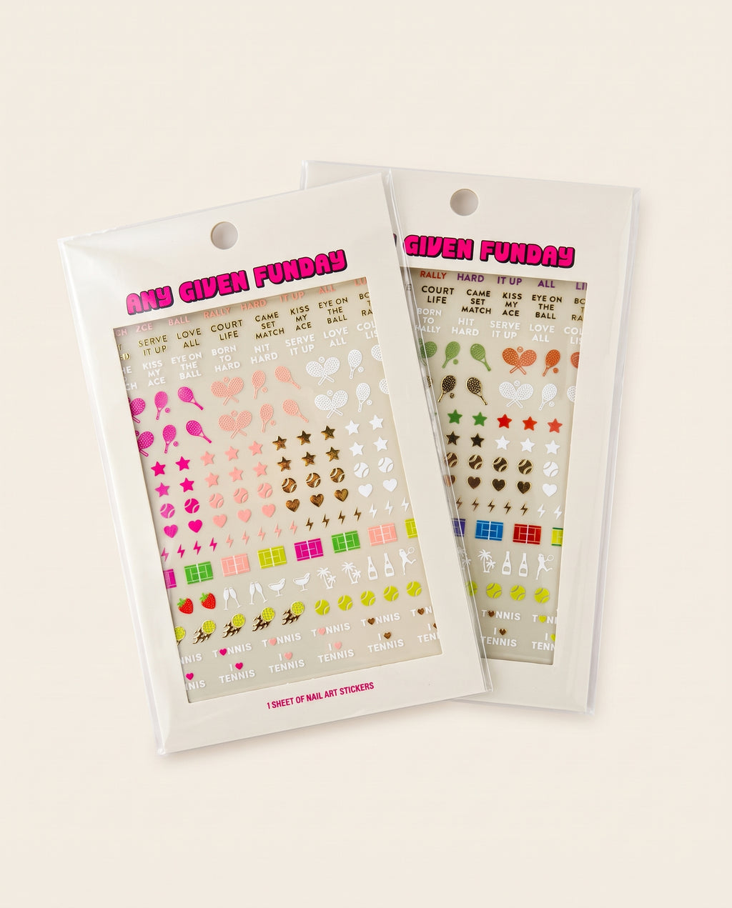 Tennis Nail Art Stickers