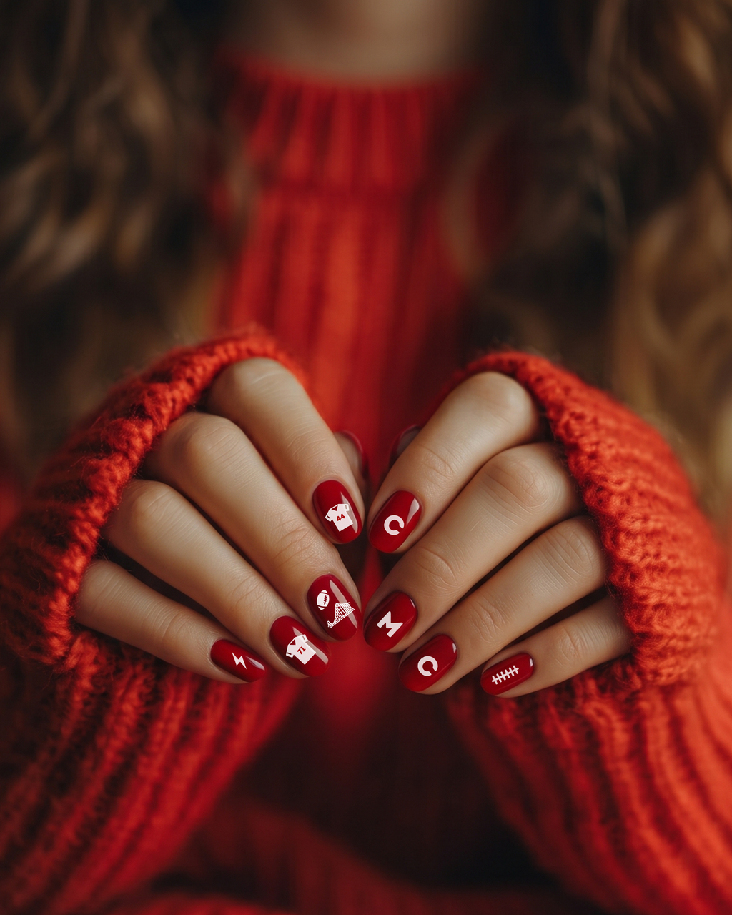 San Francisco Football Nail Art Stickers