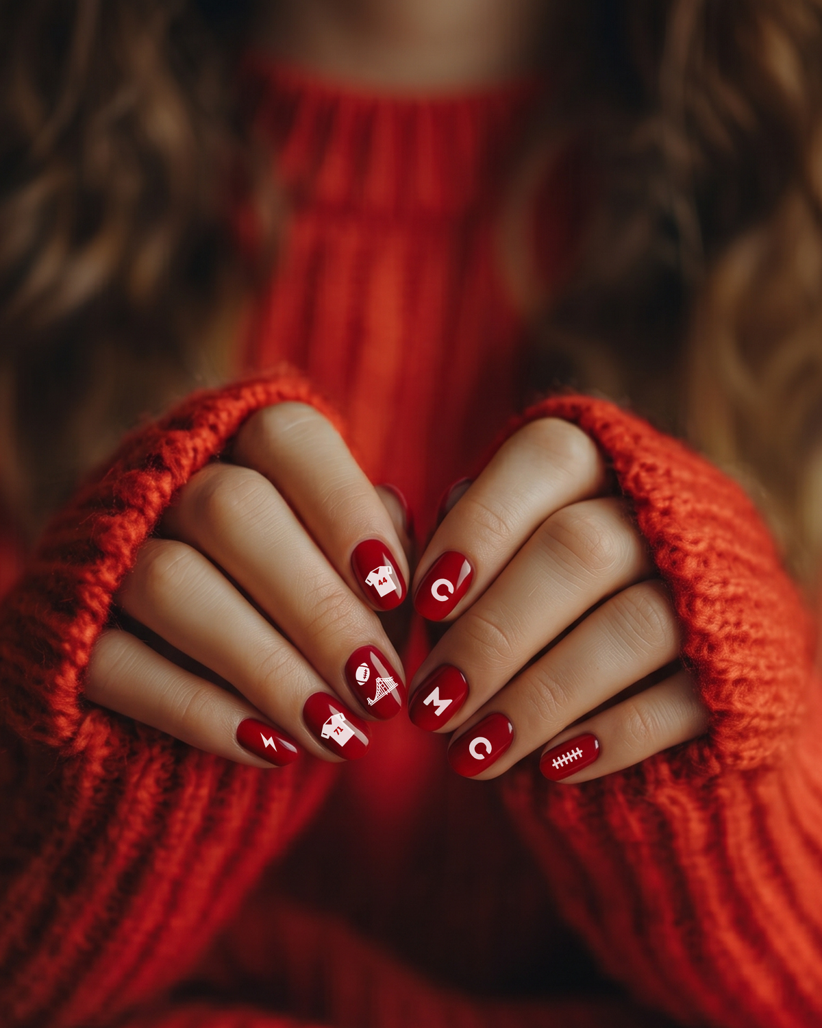 San Francisco Football Nail Art Stickers