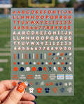 Chicago Football Nail Art Stickers