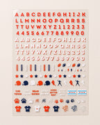 Chicago Football Nail Art Stickers
