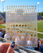 School Spirit Nail Art Stickers
