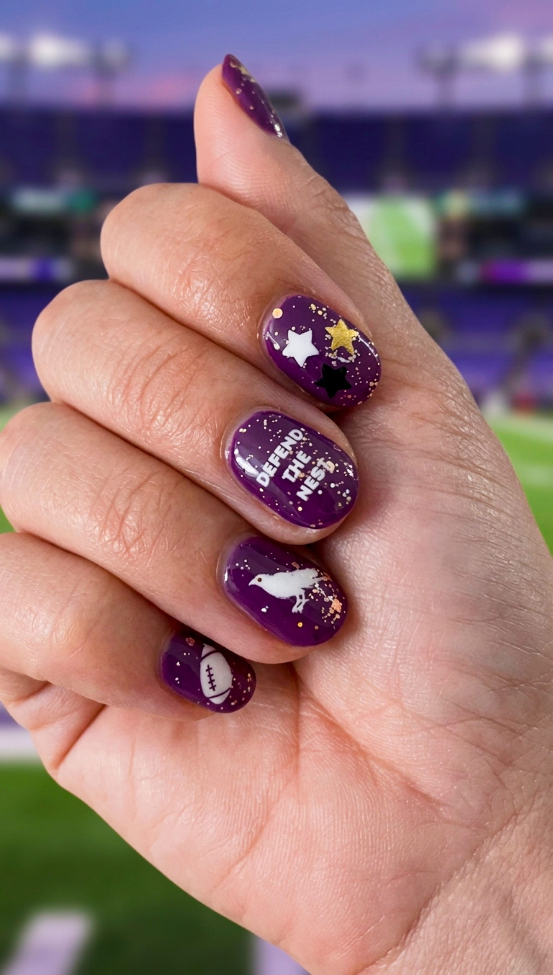 Baltimore Football Nail Art Stickers