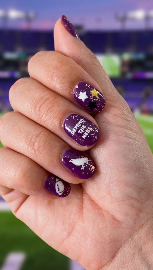 Baltimore Football Nail Art Stickers