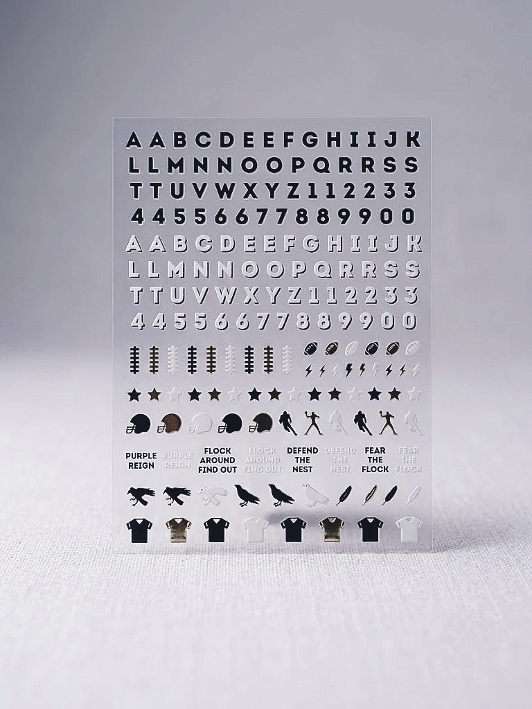 Baltimore Football Nail Art Stickers