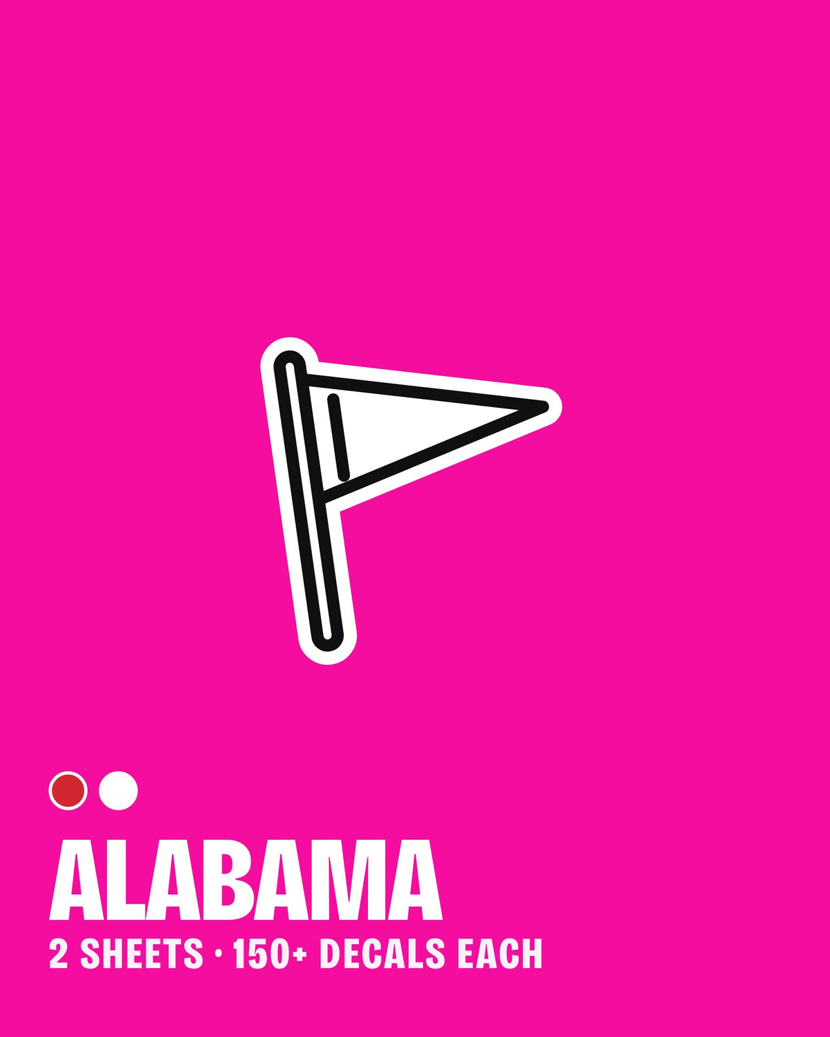 Alabama nail art stickers
