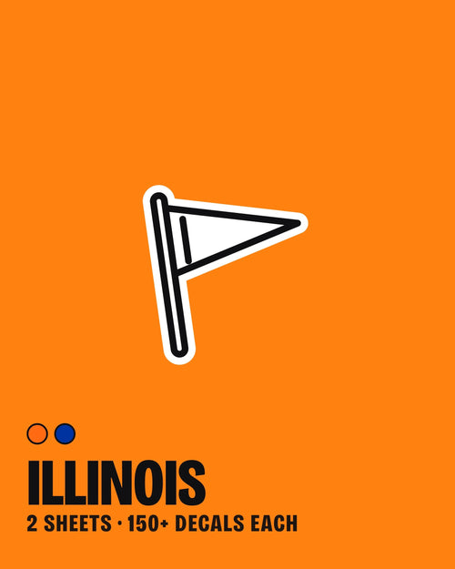 Illinois nail art stickers