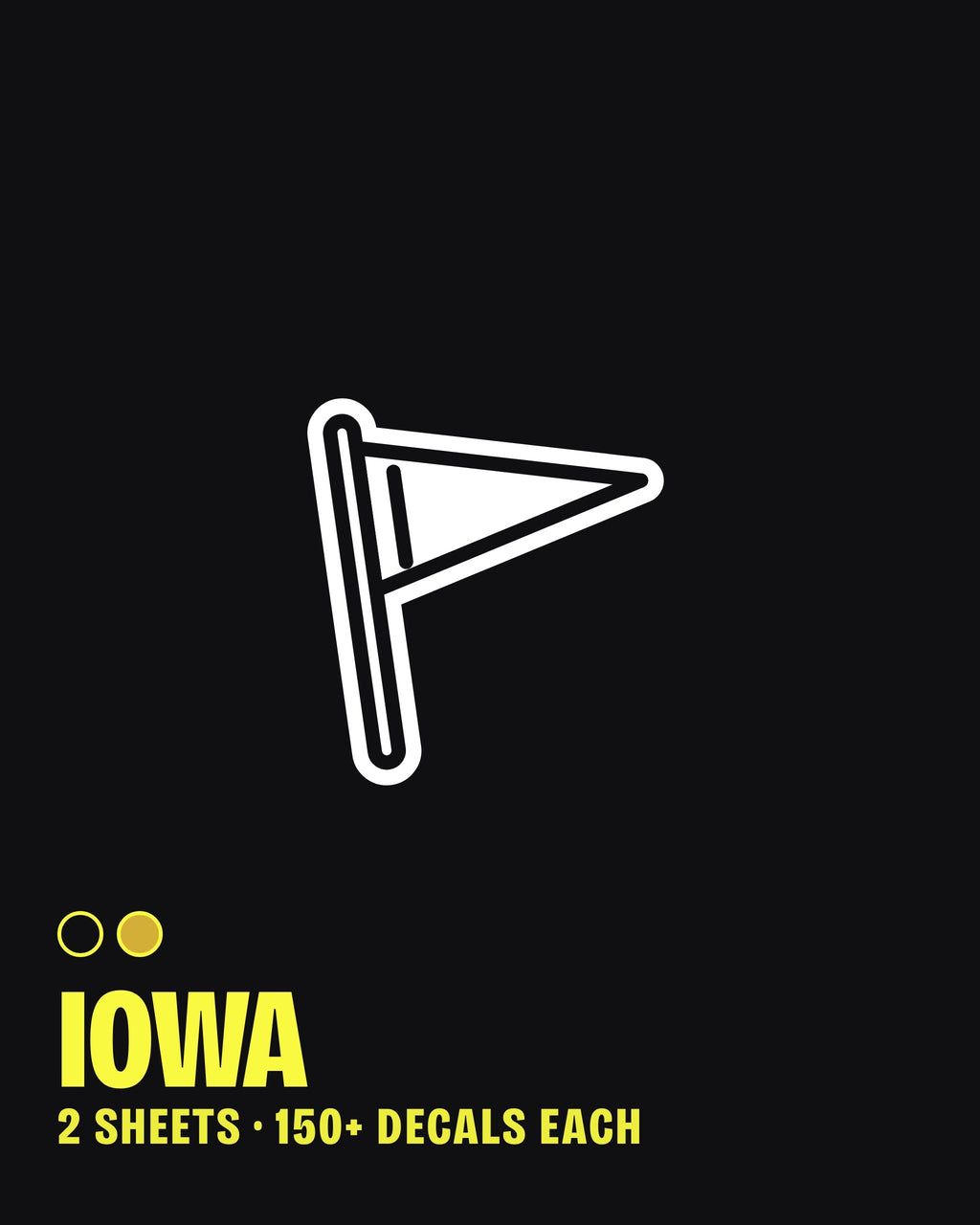Iowa nail art stickers