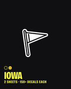 Iowa nail art stickers