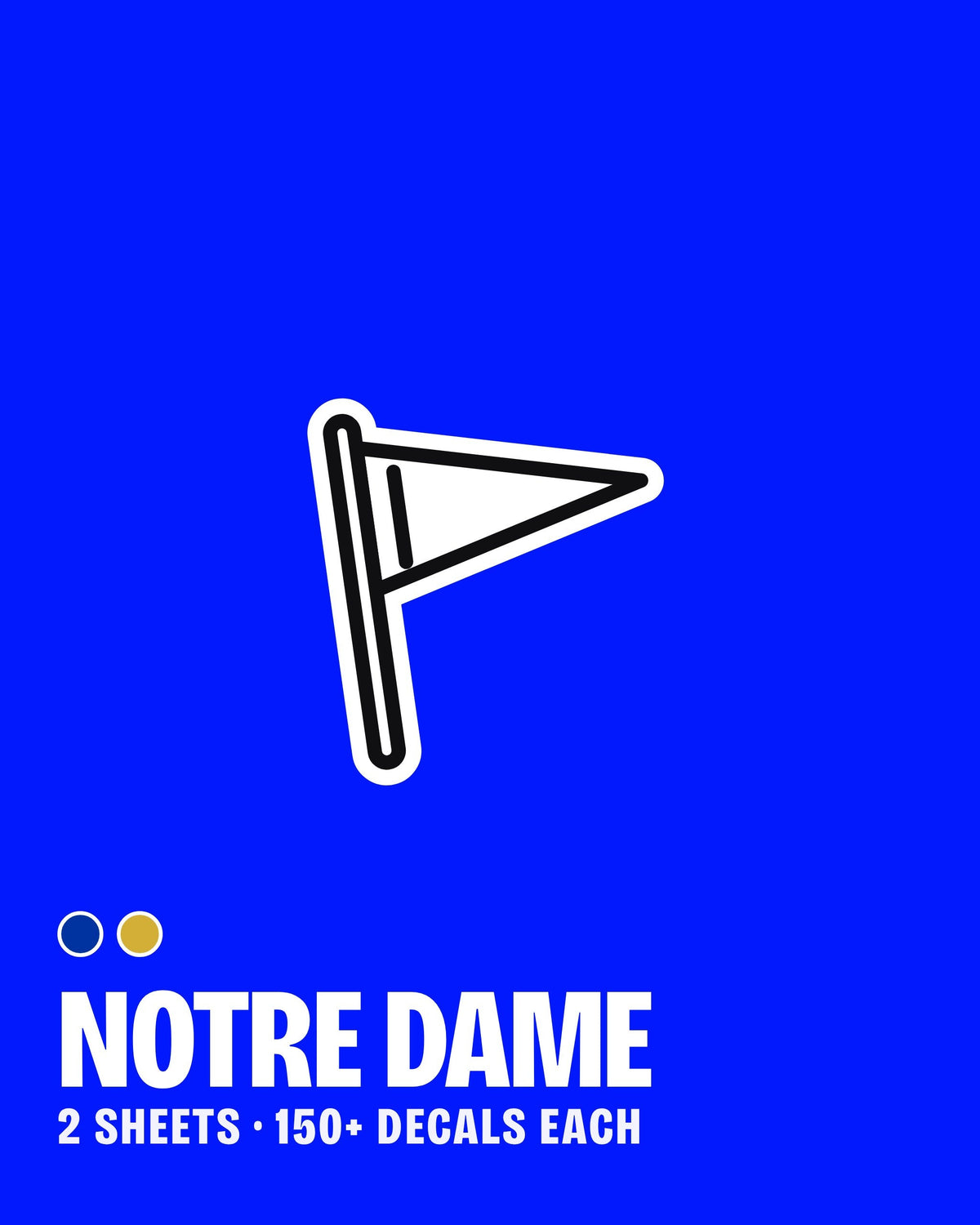 Notre Dame nail art stickers