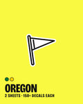 Oregon nail art stickers