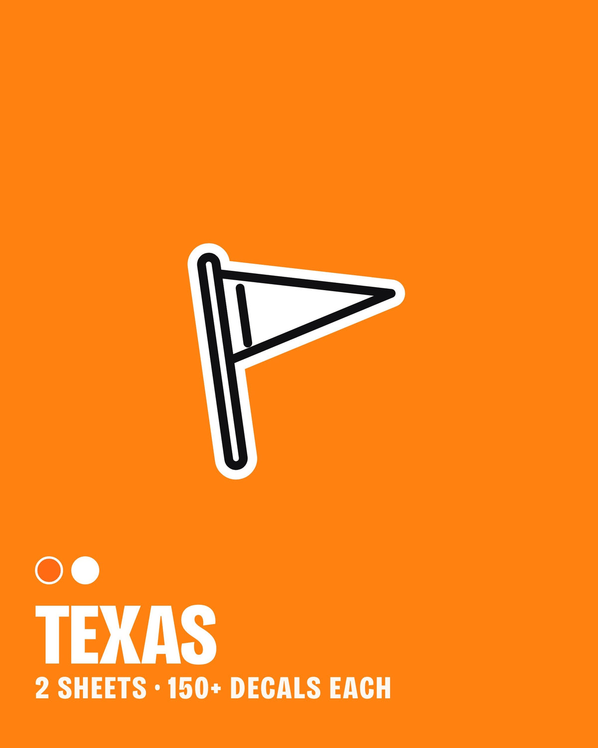 Texas nail art stickers