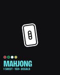 Mahjong nail art stickers