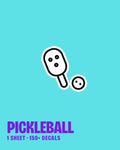 Pickleball nail art stickers
