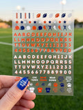 Chicago Football Nail Art Stickers (2 Sheets) (Coming Soon)