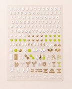 Pickleball Nail Art Stickers