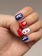 Go USA! Soccer Nail Art Stickers (2 Sheets) (Limited Edition)